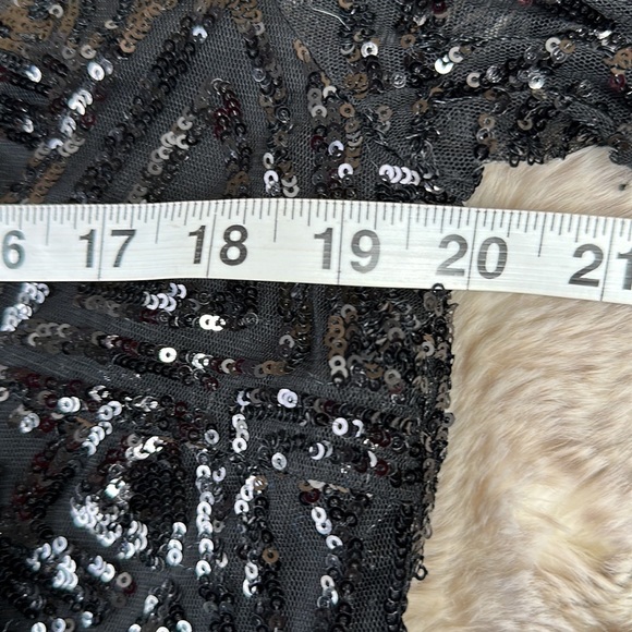 City Chic Black Glitter Dress - Picture 9 of 14